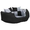 vidaXL Coj&iacute;n para perro reversible y lavable gris y negro 65x50x20 cm