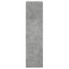 vidaXL Aparador con puertas de vidrio gris hormigón 35x37x142 cm
