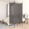 vidaXL Biombo divisor de 3 paneles de tela gris antracita 120x200 cm