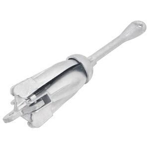 vidaXL Ancla plegable hierro maleable plateado 2,5 kg