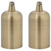 vidaXL Portal&aacute;mparas 2 uds bronce E27