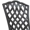 vidaXL Silla de Jardín 2 pcs Negro 55 x 56.5 x 91cm Aluminio