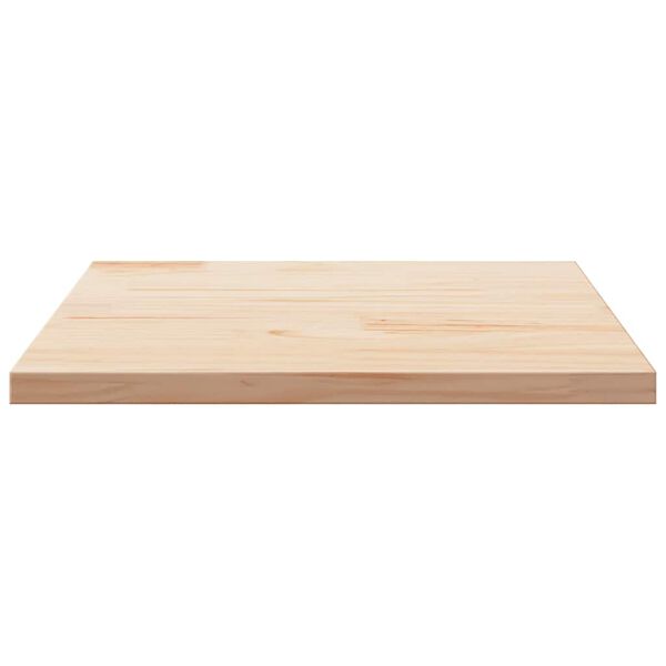 vidaXL Tablero de mesa cuadrado de madera maciza de pino 70x70x2,5 cm