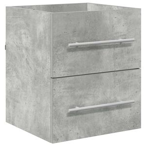 vidaXL Mueble de lavabo con caj&oacute;n Gris Concreto 38,5 x 41 x 48 cm
