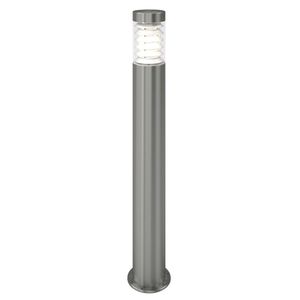 vidaXL L&aacute;mpara de poste de jard&iacute;n acero inoxidable