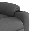 vidaXL Sill&oacute;n reclinable el&eacute;ctrico de tela gris oscuro