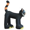 vidaXL Gato negro inflable de Halloween con LED XXL 6 m