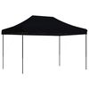 vidaXL Tienda de fiesta plegable Pop-Up negra 410x279x315 cm