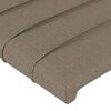 vidaXL Cabecero de tela gris taupe 93x23x78/88 cm