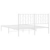 vidaXL Estructura cama sin colchón con cabecero metal blanco 150x200cm