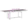 vidaXL Juego comedor de jard&iacute;n 7 pzas madera maciza acacia y textileno