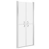 vidaXL Puerta de ducha ESG esmerilado 76x190 cm