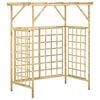 vidaXL P&eacute;rgola de jard&iacute;n para 2 cubos de basura madera pino impregnada