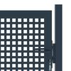 vidaXL Puerta de valla de acero antracita 102x125 cm