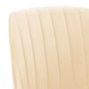 vidaXL Sillas de comedor giratorias 4 unidades terciopelo color crema