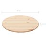 vidaXL Tablero de mesa redondo de pino natural 25 mm 90 cm