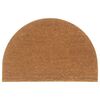 vidaXL Felpudo semicircular de fibra de coco natural 60x90 cm