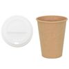 vidaXL Vasos de café de papel con tapa 1000 uds 12oz 300ml