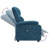 vidaXL Sill&oacute;n reclinable el&eacute;ctrico terciopelo azul