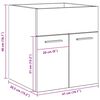vidaXL Mueble de lavabo madera de ingenier&iacute;a envejecida 41x38,5x46 cm