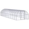vidaXL Gallinero de exterior de acero galvanizado 3x10x2 m