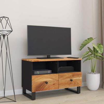 vidaXL Mueble de TV madera maciza de acacia 70x33x46 cm