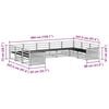 vidaXL Juegos de sof&aacute;s 9 pcs Natural Madera de Acacia S&oacute;lida