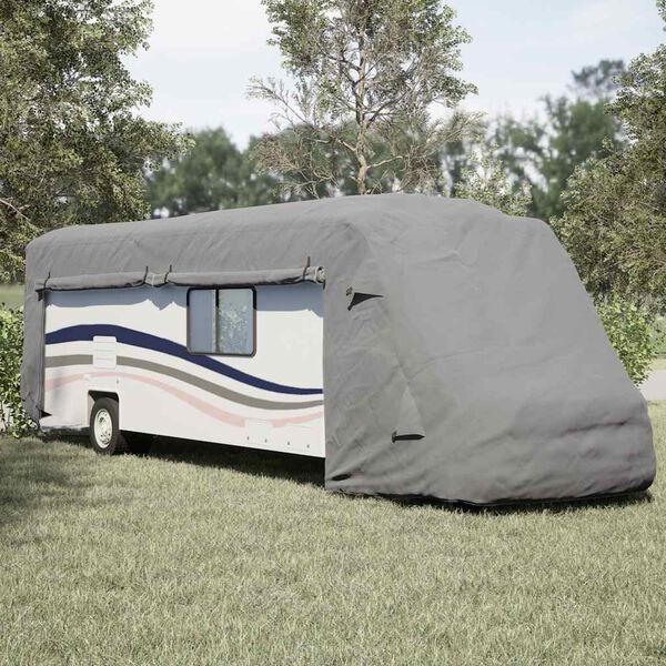 vidaXL Fundas para autocaravanas tela no tejida gris 870x235x275 cm