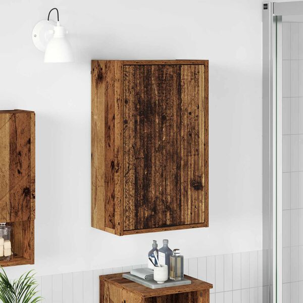 vidaXL Gabinete de Ba&ntilde;o con puerta Madera Vieja 39 x 23,5 x 65 cm