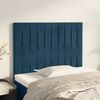 vidaXL Cabecero de cama azul oscuro 90x5x118/128 cm Terciopelo
