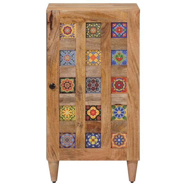 vidaXL Aparador Natural 40 x 33,5 x 75 cm Madera de mango maciza