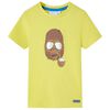 vidaXL Camiseta de manga corta infantil amarillo 92