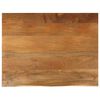 vidaXL Tablero de mesa borde natural madera maciza mango 110x80x3,8 cm