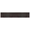 vidaXL Alfombra rectangular bamb&uacute; marr&oacute;n oscuro 70x400 cm