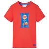 Camiseta de manga corta infantil rojo 140
