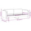 vidaXL Sof&aacute; cama sin colch&oacute;n tela crema 80x200 cm