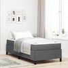 vidaXL Cama tipo Box Spring Gris oscuro 90 x 190 cm tela