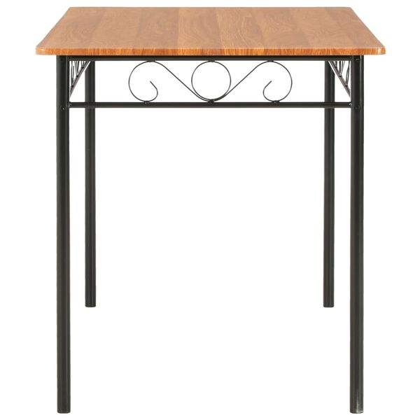 vidaXL Mesa de comedor de MDF marr&oacute;n 120x70x75 cm