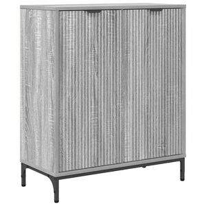 vidaXL Aparador Gris Sonoma 69,5 x 33 x 82 cm Madera de ingenier&iacute;a