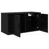 vidaXL Mueble para TV montado en la pared Roble negro