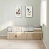 vidaXL Cama con almacenamiento Roble Sonoma 90 x 190 cm