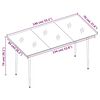 vidaXL Juego de comedor de jardín 7 piezas con cojines beige