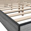 vidaXL Estructura cama madera ingenier&iacute;a metal gris Sonoma 120x200 cm