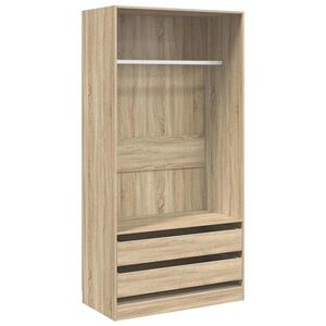 vidaXL Armario madera contrachapada color roble Sonoma 100x50x200 cm