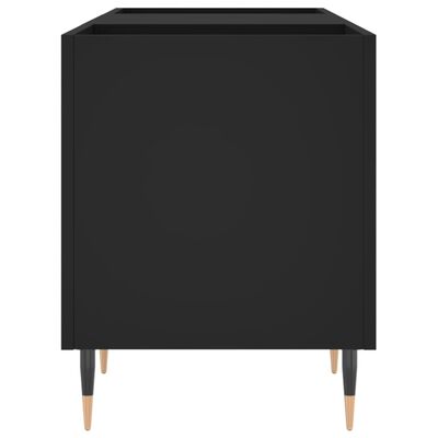 vidaXL Mueble para discos madera contrachapada negro 121x38x48 cm