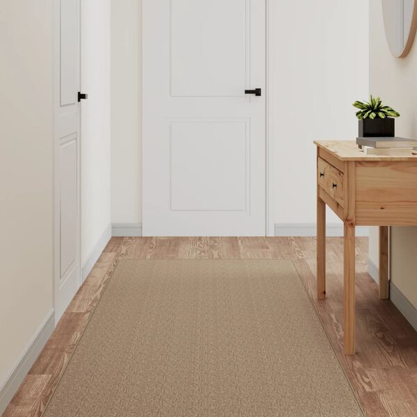 vidaXL Alfombra de pasillo con aspecto de sisal color arena 80x150 cm