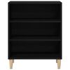 vidaXL Aparador Roble Negro 57 x 35 x 70 cm Madera de ingenier&iacute;a