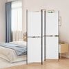 vidaXL Biombo divisor de 3 paneles de tela blanco 150x180 cm