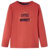Camiseta infantil de manga larga rojo 92