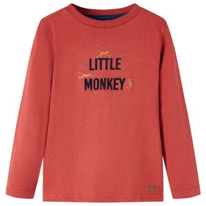 Camiseta infantil de manga larga rojo 92